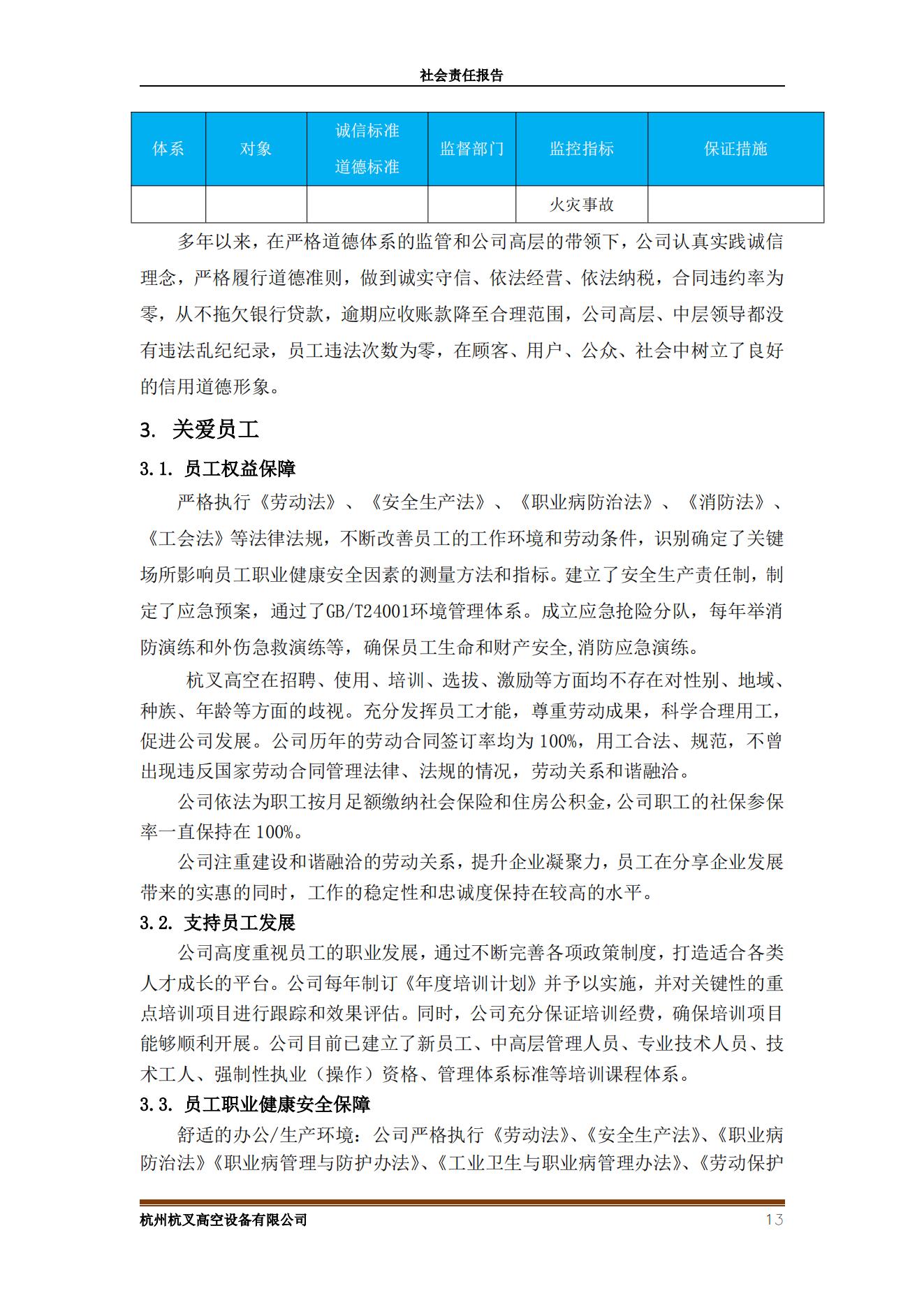 杭州杭叉高空設備2021年社會責任報告(圖13)